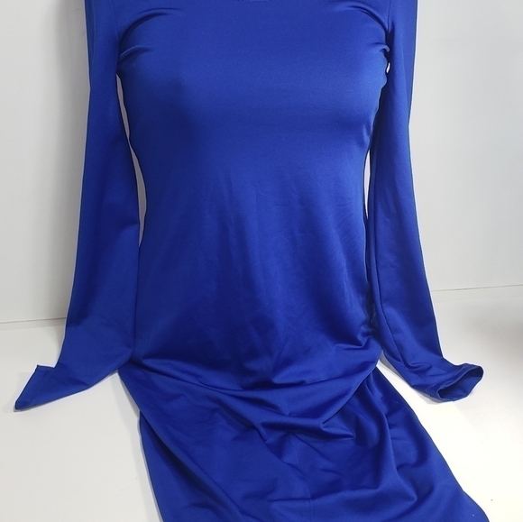 Charlotte Russe Long Sleeve Blue Dress - Picture 7 of 7